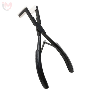 Pince professionnelle pour l'élimination des extensions capillaires, pour micro-anneaux, perles et I-Tip, en acier inoxydable, kit de salon OEM - Product Image 2