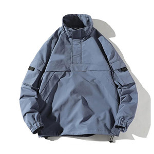 Customizable Fashionable <b>Casual</b> Windbreaker <b>Jacket</b> for Men <b>Lightweight</b> Spring Autumn Hot Outwear Blank Windbreaker <b>Jacket</b> - Product Image 4