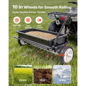 Nuovo Spargitore Universale a Trascinamento da 32 Pollici con Aghi di Aerazione per Semina in Giardino e Fattoria - Product Image 3