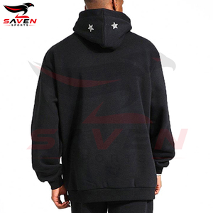 Survêtements pour hommes de couleur noire, style pull, manches longues, tissu écologique de la plus haute qualité, ornés de strass, très demandés - Product Image 3