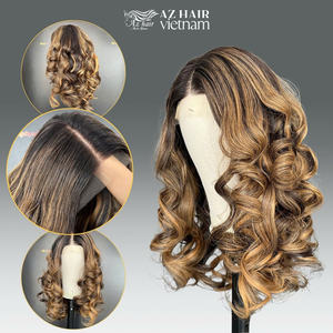 Venta al por mayor personalizado 100% crudo vietnamita Peluca de cabello humano suave y suave extensiones de ondas naturales - Product Image 6