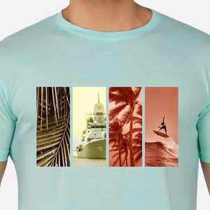 เสื้อยืดพิมพ์ลาย DTG แฟชั่นใหม่ขายส่งสำหรับผู้ชาย ปรับแต่งโลโก้ของคุณเอง ดีไซน์ล่าสุด เสื้อยืดพิมพ์ลาย DTG สำหรับผู้ชาย - Product Image 5