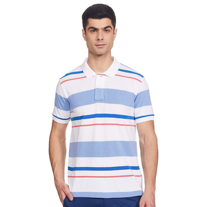Polo respirant et absorbant la transpiration avec broderie personnalisée, design multicolore, t-shirt de sport vierge pour homme - Product Image 3