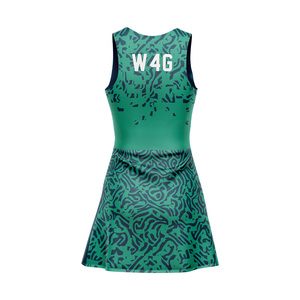 Custom Front Logo Printed Women's Sleeveless Tennis Dress Moisture Wicking Summer Wear Quick Dry Spandex Nylon Sports Jerseys - Product Image 5