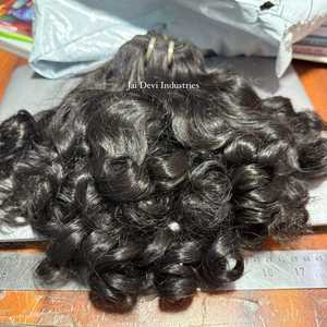 Extensiones de Cabello Remy Indio Premium, Ondulado y Rizado, Doble Trama, Tejido a Máquina, Rizos Suaves y Fluidos, Sensación Cómoda, Brillo Natural - Product Image 6