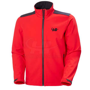 เสื้อแจ็คเก็ตซอฟต์เชลล์ผู้ชายคุณภาพสูงสำหรับฤดูหนาว ระบายอากาศได้ดี กันน้ำและกันลม คอตั้ง พร้อมโลโก้ด้านหน้า - Product Image 6