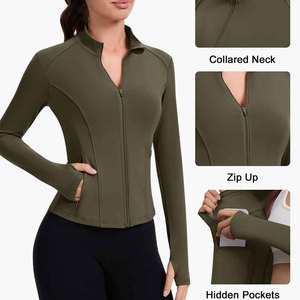 แจ็คเก็ตแทร็คสำหรับฤดูหนาว ผ้าโพลีเอสเตอร์ผสมสแปนเด็กซ์ ดีไซน์ทันสมัย มีกระเป๋าหน้า ทรงคลาสสิก ระบายอากาศได้ดี สำหรับผู้หญิง ลดราคาพิเศษ - Product Image 6