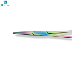 Kit de manucure professionnel 3 pièces Rainbow Finish, ensemble de pinces à cuticules, d'hémostat et de manche de scalpel en acier inoxydable irisé - Product Image 5