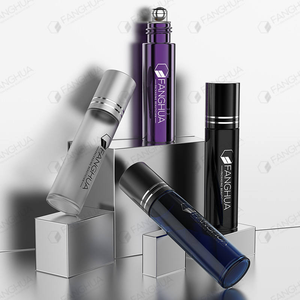New Arrivals Custom Color 10ML <b>Mini</b> Roller Bottle Flat Shape Roll on <b>Perfume</b> Oil New Arrival Glass Roll on 10ml - Product Image 2