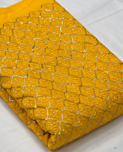 SQ <b>embroidery</b> <b>fabric</b> beaded <b>fabric</b> embroidered silk <b>fabric</b> chiffon <b>fabric</b> abaya <b>fabric</b> kaftan material wholesale export bulk usa - Product Image 1