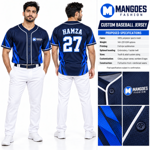 Men's Baseball Jersey Button <b>Down</b> Solid Color Short Sleeve Customized Design Active Team Sports Uniform Wholesale Factory - Product Image 6