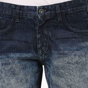 Shorts en jean baggy décontractés brodés pour hommes et femmes, style hip-hop d'été, éco-responsables, service OEM - Product Image 6