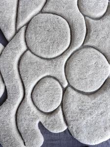 Tapis durables en laine/soie tuftés à la main pour les sols du salon et de la salle à manger |   Tapis modernes à poils longs - Doux, confortables et lavables - Product Image 3