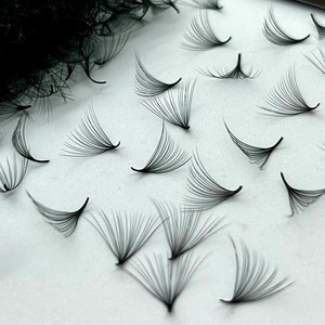 ขนตาปลอม VIETKINGLASH ทำมือ 10D-20D เส้นใยสังเคราะห์ นุ่ม สีดำด้าน CC/DD/M/L Curl รับทำโลโก้ - Product Image 2