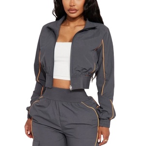 Conjunto Deportivo Cortavientos Personalizado con Nombre y Diseño, Chaqueta y Pantalones para Mujer, Conjunto Cortavientos Resistente al Viento, Ropa Urbana de Alta Calidad 2026 - Product Image 4