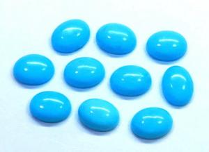 Turquesa Natural Cabujón, Piedras Preciosas Sueltas, Piedras Pulidas Azules, para Joyería, Anillos, Colgantes, Certificado IGI, Aligemstones - Product Image 2