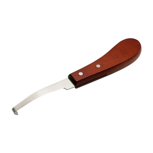 Cuchillos para Recortar Pezuñas de Caballos, de Acero Inoxidable, con Gancho para Mano Derecha o Izquierda, con Mango de Madera, Herramienta para Pezuñas - Product Image 1
