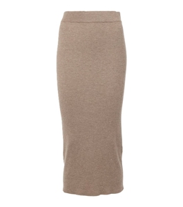 Jupe longue en coton tricoté taille haute pour femme, respirante, décontractée, vêtement d'extérieur personnalisé de haute qualité - Product Image 3
