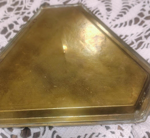 Plateau de service décoratif en laiton gravé et peint à la main pour fruits secs et sucreries, idéal pour les occasions spéciales, avec bordure artistique, compatible lave-vaisselle - Product Image 4