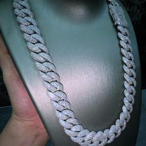 SRADAM HOUSE Designer Collier Chaîne Tennis Hiphop en Argent Sterling 925 et Moissanite, Coupe Brillante, Bijoux Fins Scintillants de Qualité Supérieure - Product Image 1