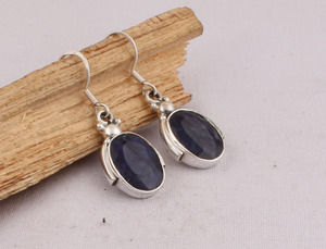 Boucles d'oreilles pendantes en onyx noir naturel, argent sterling 925, vente en gros, bijoux artisanaux en pierres précieuses, fabricant de pierres noires - Product Image 3