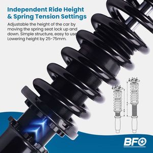 Kit Sospensioni Coilover BFO per Tuning e Sistemi di Sospensione per INFINITI G37 Coupé/Sedan RWD 2008-2013 - Product Image 3