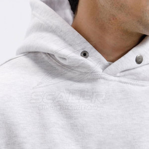 Modern Casual Loose Style Cotton Blended Baggy Hoodie Soft Breathable High Quality Comfortable Daily Wear Men - Product Image 5