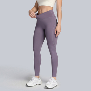 ราคาขายส่ง ชุดออกกำลังกายผู้หญิง กางเกงเลกกิ้งคุณภาพพรีเมียม กางเกงเลกกิ้งผู้หญิง สั่งทำโลโก้ได้ ชุดฟิตเนสผู้หญิง กางเกงเลกกิ้ง - Product Image 4