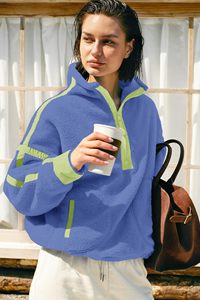 เสื้อฮู้ดซิปหน้าผ้าเชอร์ปาสำหรับผู้หญิง เนื้อนุ่ม อุ่นสบาย ระบายอากาศได้ดี แขนยาว สวมใส่สบายๆ - Product Image 5