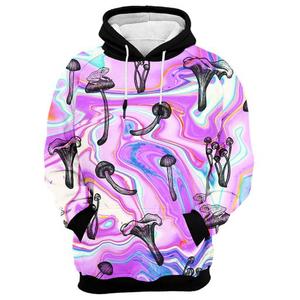 Sudadera con capucha para hombre con estampado de elefante y luna, diseño de sublimación, manga regular, tejido de poliéster, para otoño. - Product Image 3