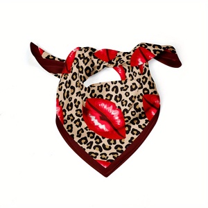 Écharpe carrée élégante en twill de soie satinée à imprimé géométrique pour femme, idéale pour les événements, foulards et bandanas - Product Image 5