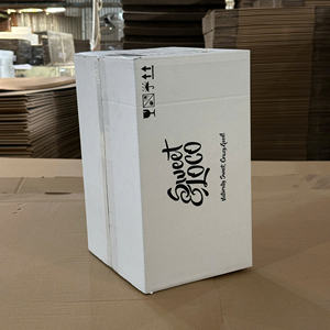 Custom Printed Eco-Friendly Corrugated Carton <b>Box</b> for Fruit Juice Drink <b>Bottle</b> Packaging Heavy-Duty Beverage Shipping - Product Image 3