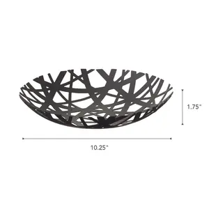 Bol en céramique moderne de luxe fait main, décoratif, pour événements, en céramique martelée de qualité supérieure, élégant, plaqué argent, compatible lave-vaisselle - Product Image 3