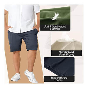 Shorts de basket-ball pour hommes, séchage rapide, noirs, shorts de sport avec poches profondes, légers, respirants, pour la salle de sport, la course à pied et l'entraînement - Product Image 3