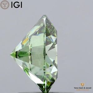 ใบรับรอง IGI 8.11 มม. สำหรับงานแต่งงาน เพชรทรงกลมพิเศษ 2.00 กะรัต เพชร CVD ที่เพาะเลี้ยงในห้องปฏิบัติการ ความสะอาดระดับ VS1 สีเขียวสดใสแฟนซี - Product Image 5