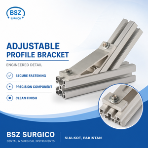 BSZ SURGICO BSZS-132 Stainless Steel Surgical Kit | Universal Foot <b>Peg</b> Support Stay for Hospital Use | Silver Finish - Product Image 2