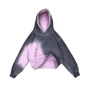 Sudadera con capucha corta de algodón grueso con estampado personalizado, estilo vintage desgastado, para hombre, informal, a la moda, cortavientos - Product Image 4