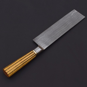 Cuchillo de Cocina Multifuncional JEXMOO OEM, Hecho a Mano, de Acero de Damasco de Grado Industrial, con Funda de Cuero para Uso en la Cocina - Product Image 3