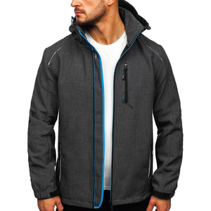 Custom Logo <b>Men</b> Softshell <b>Jacket</b> for Sale <b>Long</b> Sleeves <b>Men</b> Softshell <b>Jacket</b> With New Design Nylon Polyester Softshell <b>Jacket</b> - Product Image 2