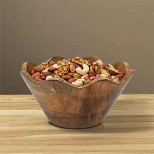 Ustensiles de cuisine en bois IMPEX DESIGNS Bol de service en bois de manguier durable et écologique | Ustensiles de cuisine indiens résistants aux fuites et au lave-vaisselle - Product Image 1