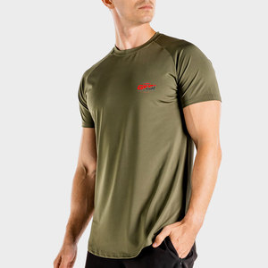 T-shirt de sport à manches courtes en polyester/coton tricoté, léger, respirant, écologique, coupe ajustée, performance supérieure, ODM - Product Image 1
