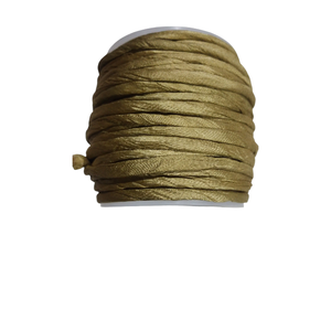 Cordon en Soie Recyclée 5mm, Ivoire Naturel, Doux, pour Fabrication de Bijoux Bohèmes, Artisanat DIY, Accessoires de Mode, Vente en Gros Y S - Product Image 4