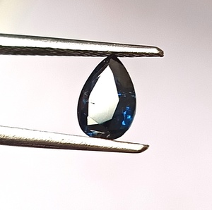 Saphir bleu australien naturel de 0,90 carat, taille poire facettée, non chauffé, non traité, translucide, qualité supérieure, pierre précieuse - Product Image 4