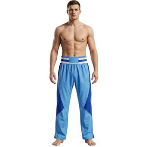 Ochre Tan Striped Waist Boxing <b>Trousers</b> Durable Martial Arts Apparel Comfortable Sports Training Boxing <b>Trousers</b> - Product Image 5