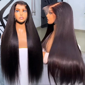 Parrucca Full Lace HD da 50 Pollici, <span class=keywords><strong>Capelli</strong></span> Umani Vergini Indiani, Colore Naturale Marrone <span class=keywords><strong>Chiaro</strong></span> HD, Trasparente con Baby Hair, per Donne di Colore - Product Image 4