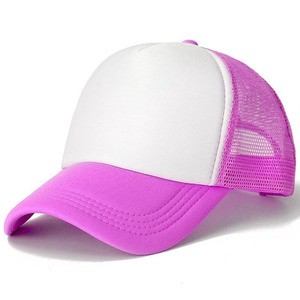 Casquette Trucker Unisexe Blanche et Bleue avec Dos en Maille Réglable, Couleur Unie, Chapeau Décontracté pour Adultes, Idéale Printemps-Été - Product Image 4