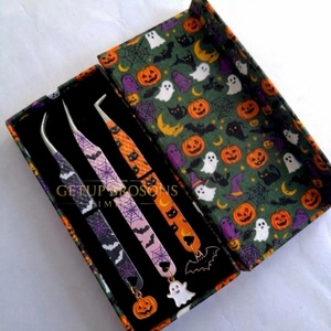 Juego de Pinzas para Pestañas, 3 Piezas, Acero Inoxidable, Punta Suave de Precisión, Empaque en Caja Personalizada - Product Image 3