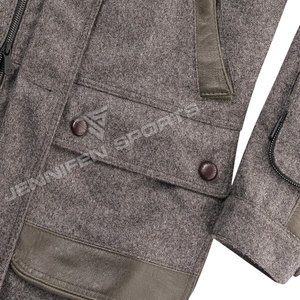 Veste de chasse pour homme en duvet d'oie, 100% laine, haut de gamme, longue, personnalisée, chaude, veste de chasse sur mesure - Product Image 3