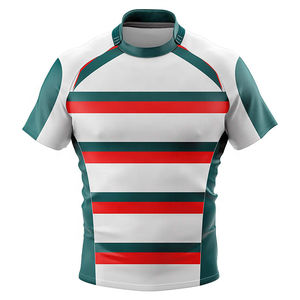 Maillot de rugby personnalisé - Respirant, grandes tailles, vêtements d'équipe, imprimé par transfert thermique, vêtements de sport de haute qualité - Product Image 1