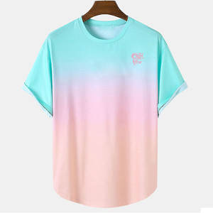 Camiseta de algodón de corte relajado para hombre con estilo personalizado, adecuada para uso diario, textura suave que te mantiene fresco y cómodo. - Product Image 1